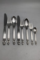 Georg Jensen Sterling Sølv Konge Bestik Sæt 12 Personer (96 dele)