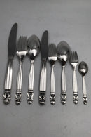 Georg Jensen Sterling Sølv Konge Bestik Sæt 12 Personer (96 dele)