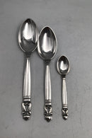 Georg Jensen Sterling Sølv Konge Bestik Sæt 12 Personer (96 dele)