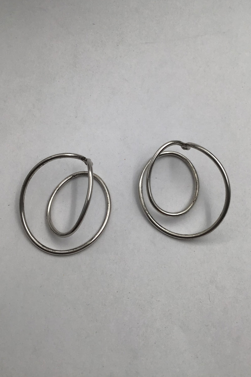 Hans Hansen Sterling Sølv Øreringe (Swing)