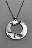 Georg Jensen Sterling Sølv Vedhæng No. 121 incl. Halskæde
