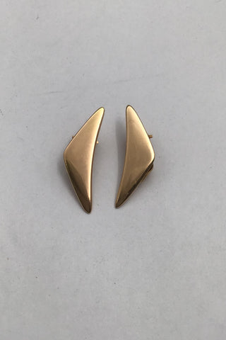 Hans Hansen 14K Guld Øreclips Bent Gabrielsen