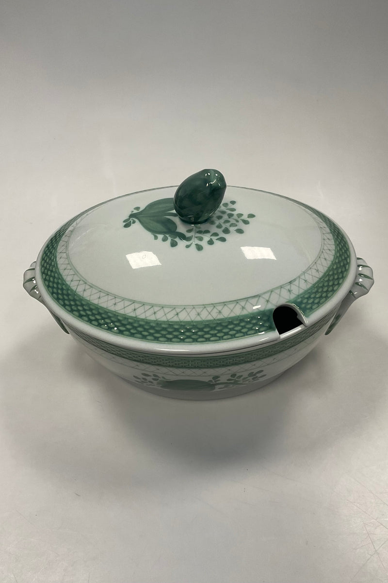 Royal Copenhagen Grøn Tranquebar Oval Terrin No. 920