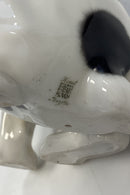 Tysk Heubach Porcelænsfigur af Fransk Bulldog