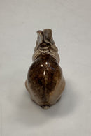 Tysk keramik figur Siddende Hare No. 502 Eduard Klablena
