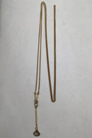 Georg Jensen 18K Guld Vedhæng og Kæde No. 1506A Savannah Torun (Røg Quartz)