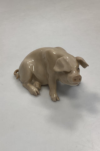 Bing og Grøndahl figur Siddende Gris No. 182