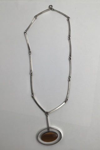 Niels Erik From Sterling Sølv Halskæde (Tigerøje)