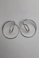 Georg Jensen Sterling Sølv Øreringe No. 554C Alliance Allan Scharff