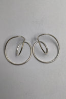 Georg Jensen Sterling Sølv Øreringe No. 554C Alliance Allan Scharff