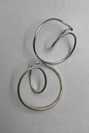 Georg Jensen Sterling Sølv Øreringe No. 554C Alliance Allan Scharff