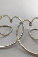Georg Jensen Sterling Sølv Øreringe No. 554C Alliance Allan Scharff