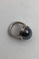 Hans Hansen Sterling Silver Ring (Hematite)