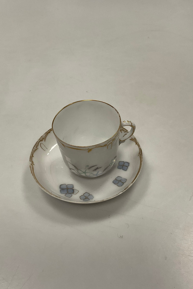 Early Royal Copenhagen Art Nouveau Cup and saucer No 10
