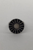 Georg Jensen Sterling Silver Daisy Ring (Black)