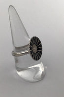 Georg Jensen Sterling Silver Daisy Ring (Black)