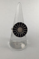 Georg Jensen Sterling Silver Daisy Ring (Black)