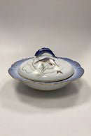 Royal Copenhagen Blåt Fiskestel Serveringsskål med låg No. 19/3005