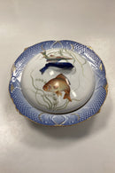 Royal Copenhagen Blåt Fiskestel Serveringsskål med låg No. 19/3005