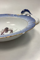 Royal Copenhagen Blåt Fiskestel Serveringsskål med låg No. 19/3005