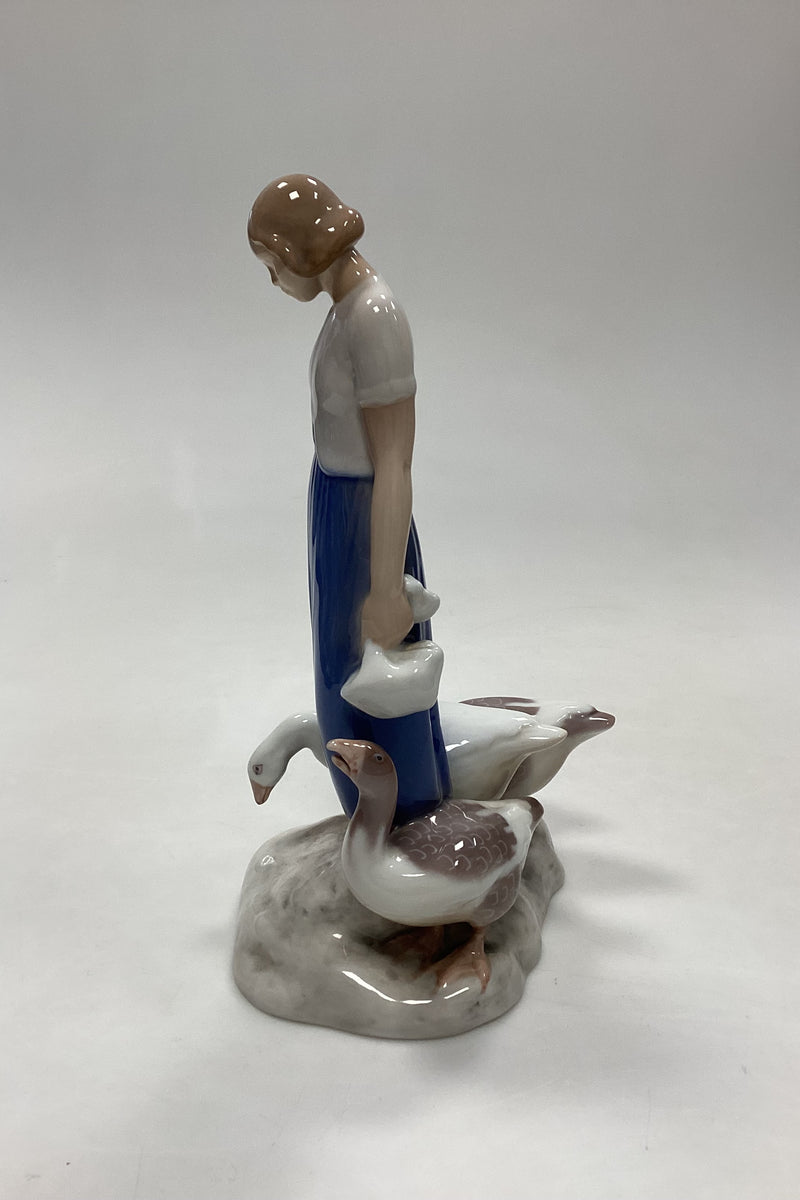 Bing and Grondahl Figurine Goose Girl No. 2254