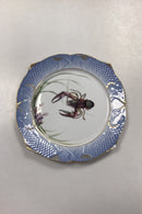 Royal Copenhagen Blåt Fiskestel Tallerken No. 19/3002