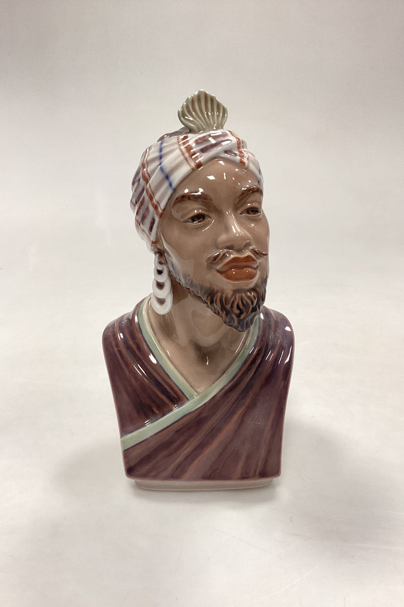 Dahl Jensen Figurine No. 1229 - Bust of African Man