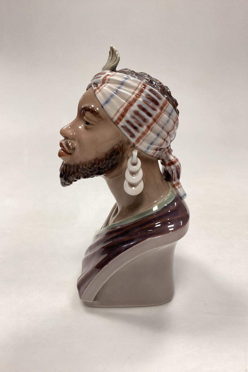 Dahl Jensen Figur No. 1229 - Buste af Afrikansk Mand