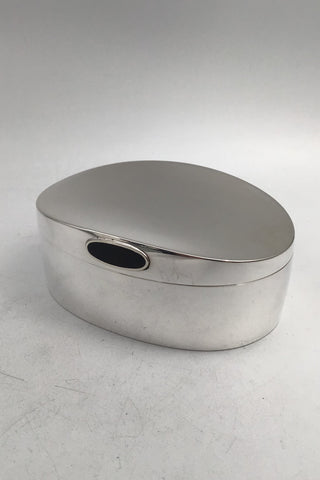 Hans Hansen Sterling Sølv Oval Bonbonniere (KGH 1985 53/100)