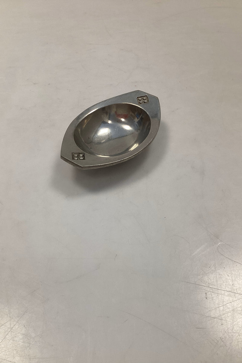 Just Andersen lille aflang skål af Tin, No. 2716