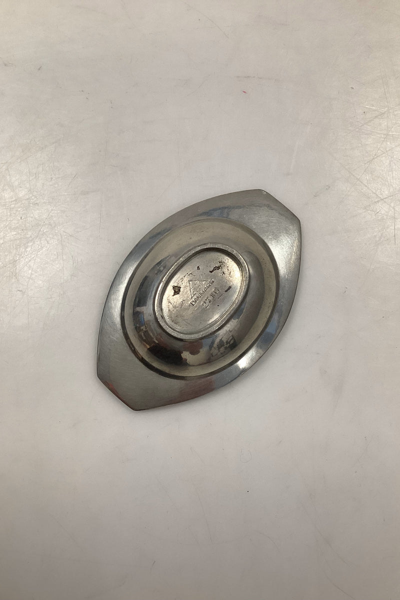 Just Andersen lille aflang skål af Tin, No. 2716