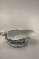 Royal Copenhagen Blue Fluted Plain Sauce Pot with Saucer No. 200