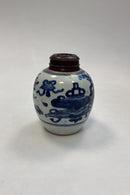 Orientalsk Kinesisk Vase / Ingefærkrus med motif i blå og hvid Jiaqing perioden 1795-1820?