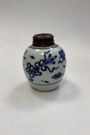Orientalsk Kinesisk Vase / Ingefærkrus med motif i blå og hvid Jiaqing perioden 1795-1820?