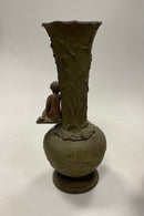 Art Nouveau Par Vaser i Metal af Ung pige og dreng