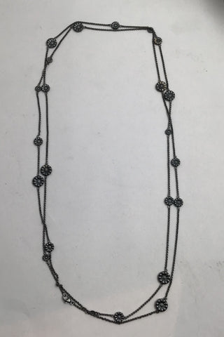 Georg Jensen Sterling Sølv Halskæde Daisy Sautoir