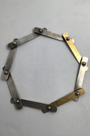 Jan Lohmann Sterling Silver Modern Necklace (Partially Gold Plated)