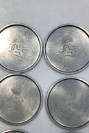 Sæt på 15 Just Andersen Tin Glasbrikker No 1176