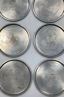 Sæt på 15 Just Andersen Tin Glasbrikker No 1176