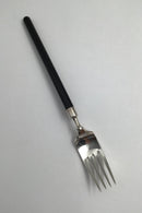 Hans Hansen Amalie Sølv Sort Emalje Spisegaffel