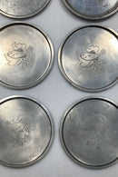 Sæt på 15 Just Andersen Tin Glasbrikker No 1176