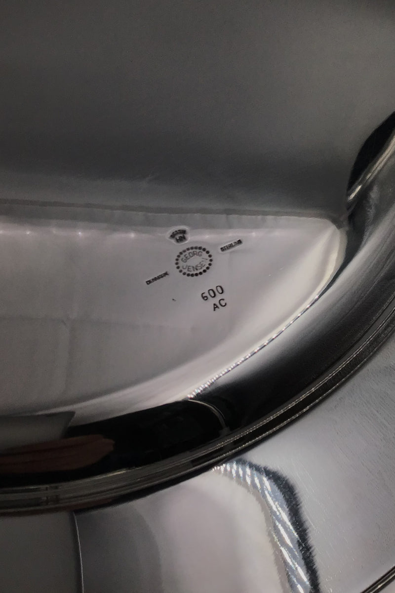 Georg Jensen Sterling Sølv Rund Bakke No. 600 AC Harald Nielsen
