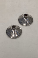 Par O.V. Mortensen Prima små Lysestager i Sølvplet