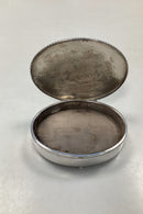 Cort Hannibal ovalt Sølv Smykkeskrin