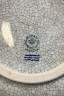 Royal Copenhagen Orange/grå skål i krakele - Rosenborg