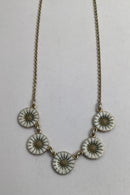 A. Michelsen Forgyldt Sterling Sølv Marguerit Halskæde