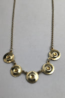 A. Michelsen Forgyldt Sterling Sølv Marguerit Halskæde