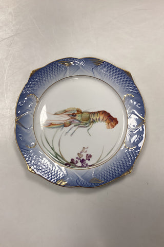 Royal Copenhagen Blåt Fiskestel Tallerken No. 19/3002