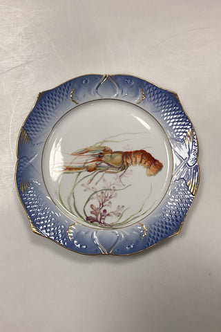 Royal Copenhagen Blåt Fiskestel Tallerken No. 19/3002