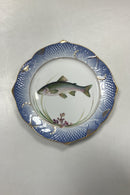 Royal Copenhagen Blåt Fiskestel Tallerken No. 19/3002
